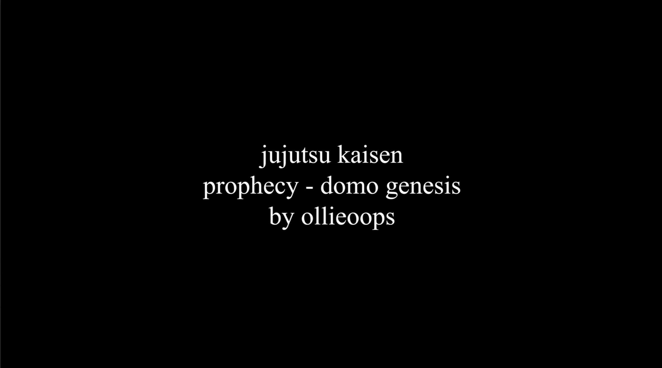 Prophecy (Jujutsu Kaisen)